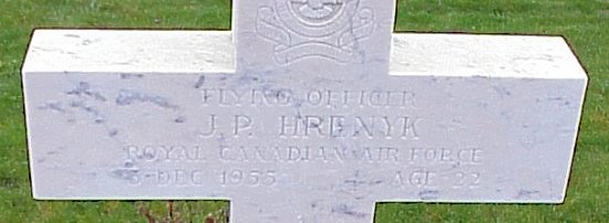 [F/O JP Hrenyk Grave Marker]