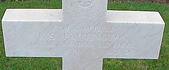 [F/O KS Partington Grave Marker]