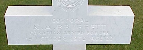 [Cpl K Briffett Grave Marker]