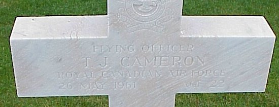 [F/O TJ Cameron Grave Marker]